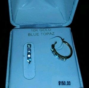 10k BLUE GOLD TOPAZ